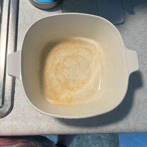 Vintage Corningware White Baking Dish